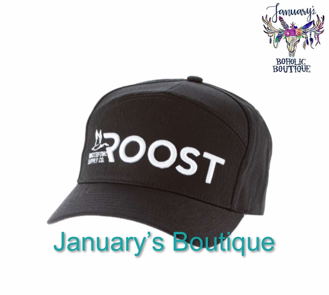 Fieldstone ROOST Black Logo Hat