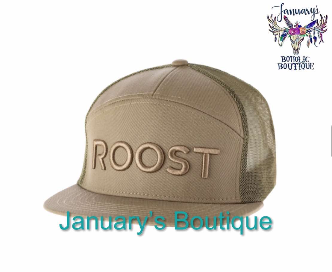 Fieldstone ROOST Khaki Hi-Profile Logo Hat