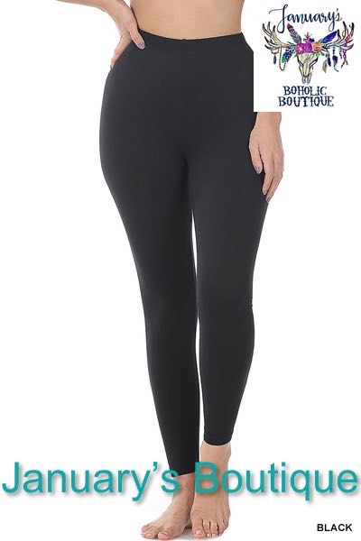 Women's Black Premium Leggings