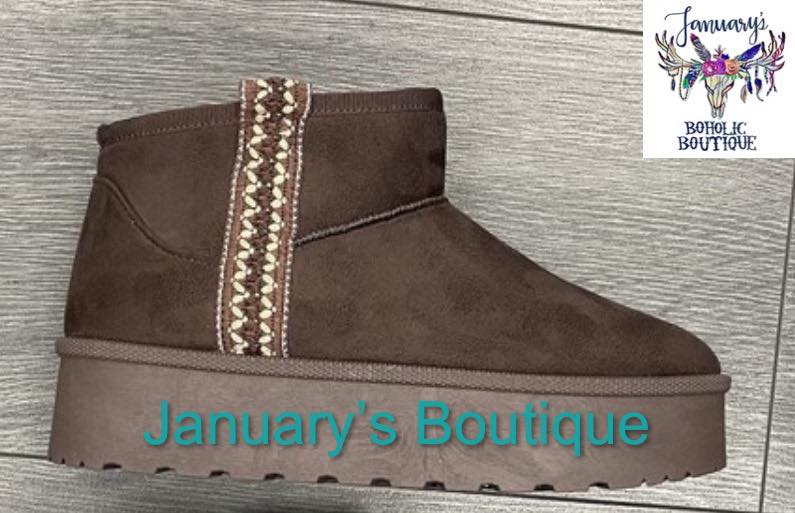 Women's Brown Ankle Booties