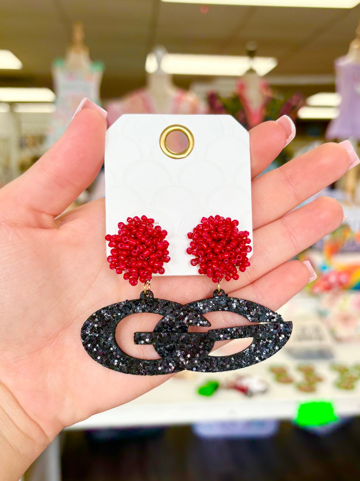 Glitter G Georgia Beaded Earrings