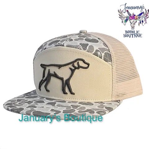 Men's Green Backwoods Camo 3D Puff Hat