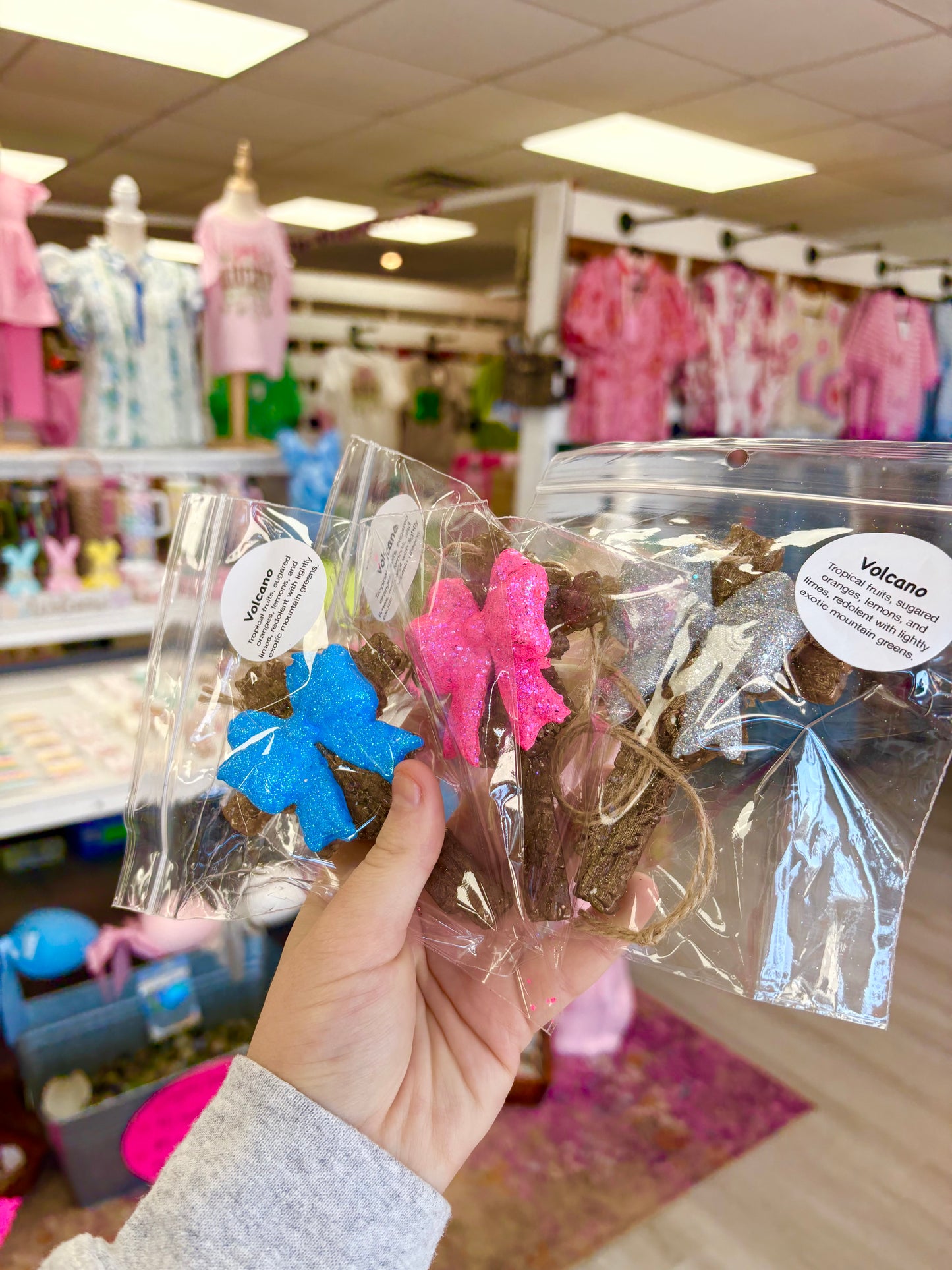 KK 3D Cross W/ Bow Freshie (Volcano)