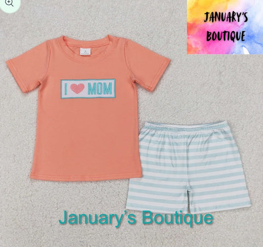 Boy’s I 🩷 MOM Set