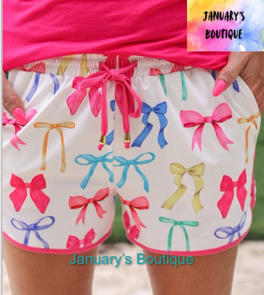 Women’s Neon Bow Shorts