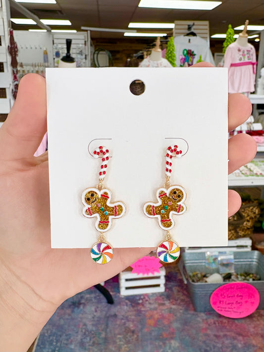 KK Gingerbread Candy land Earrings