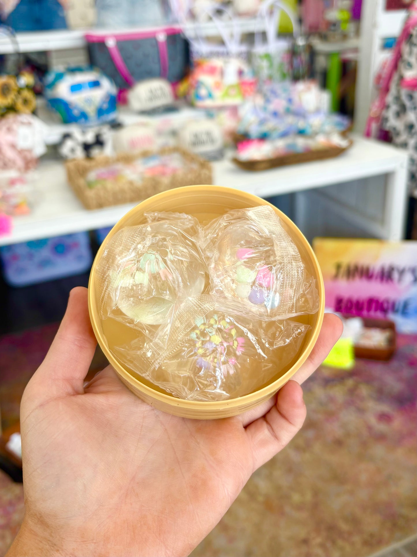 KK 3-in-1 Clear Squishy Toy Dumpling
