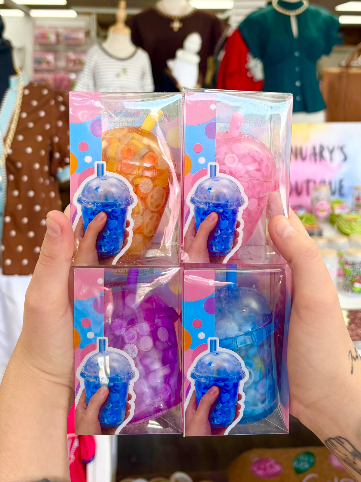 Crackling Crunchy Bubble Tea Squishy
