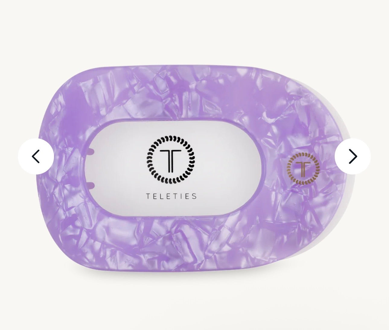 KK Lavender Mist Large Flat Round Hair Clip