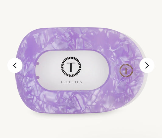 KK Lavender Mist Large Flat Round Hair Clip