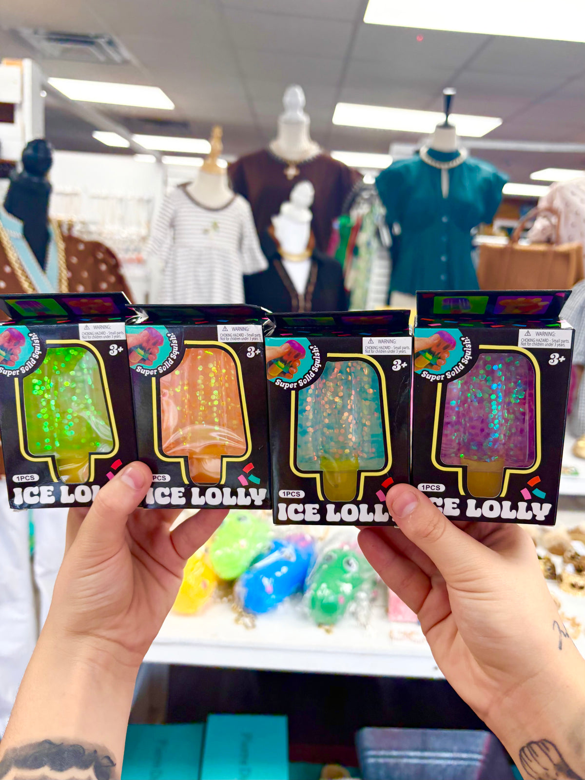 KK Glitter Sugar Popsicle Squishy