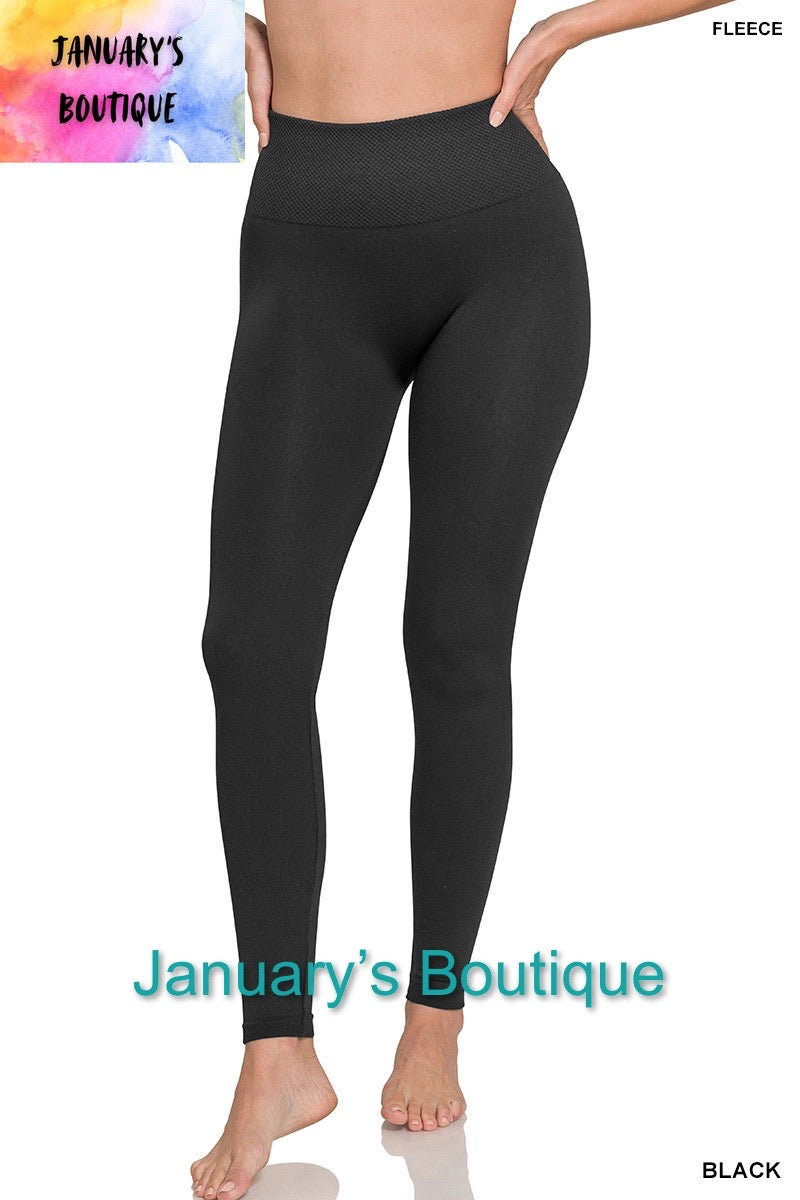 Women’s Black Fleece Leggings