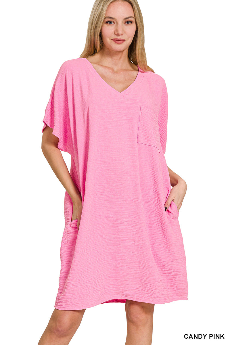 Women’s Airflow Candy Pink T-shirt Dress