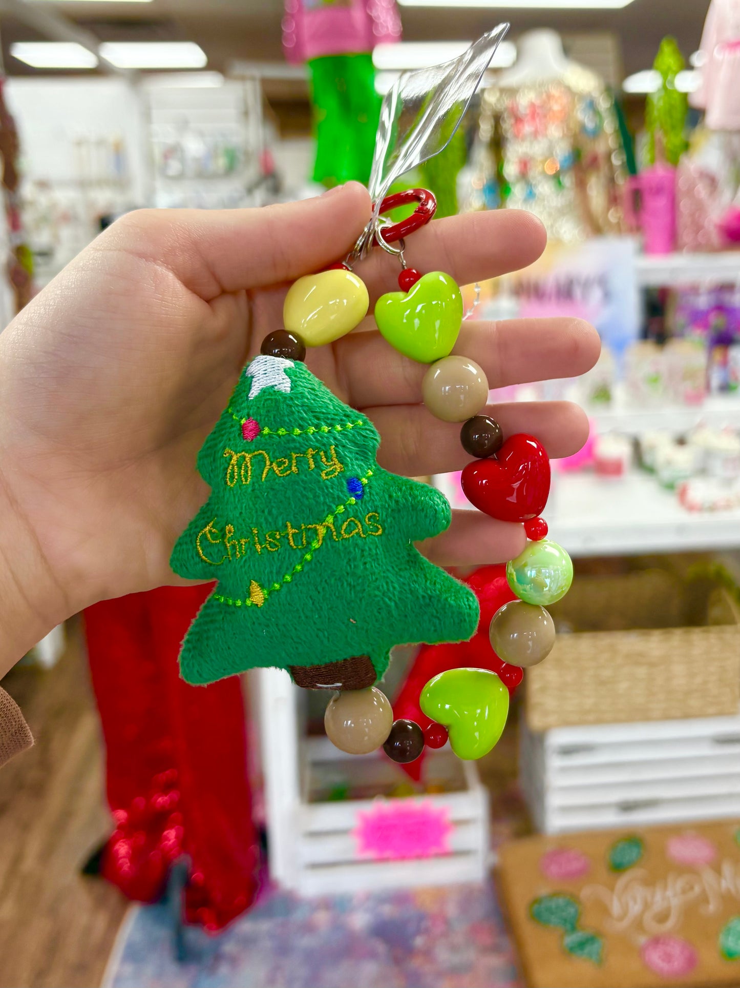 Christmas Tree Wristlet