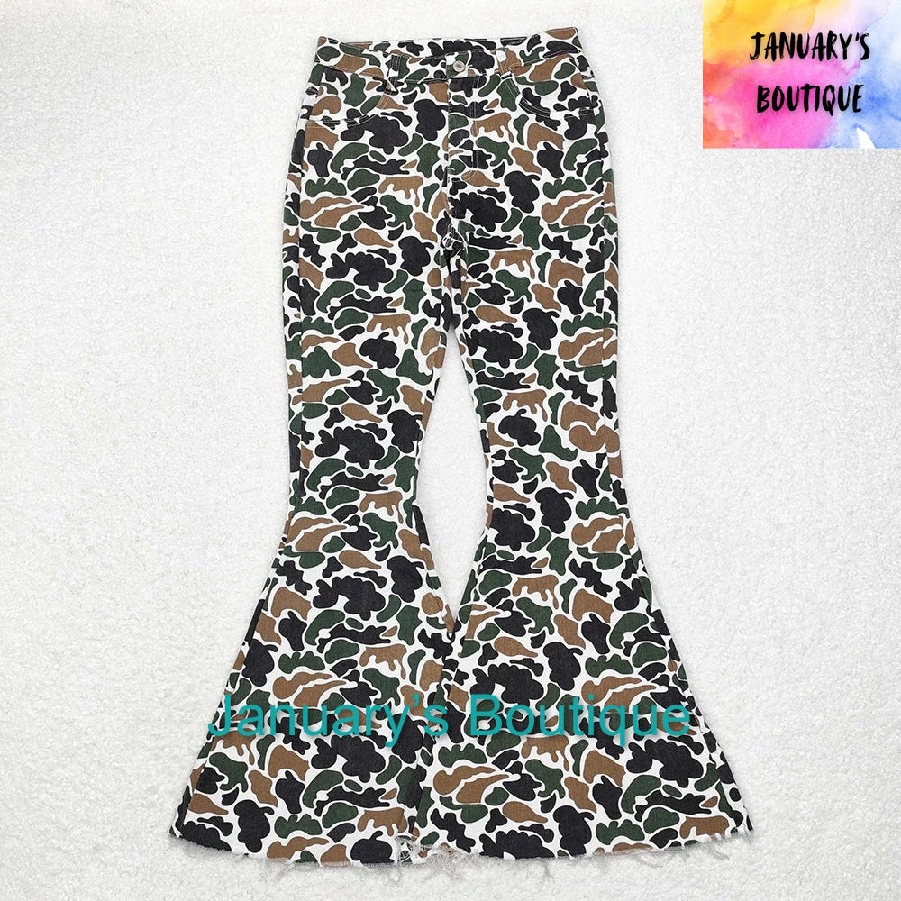 Women’s Print Flared Jeans
