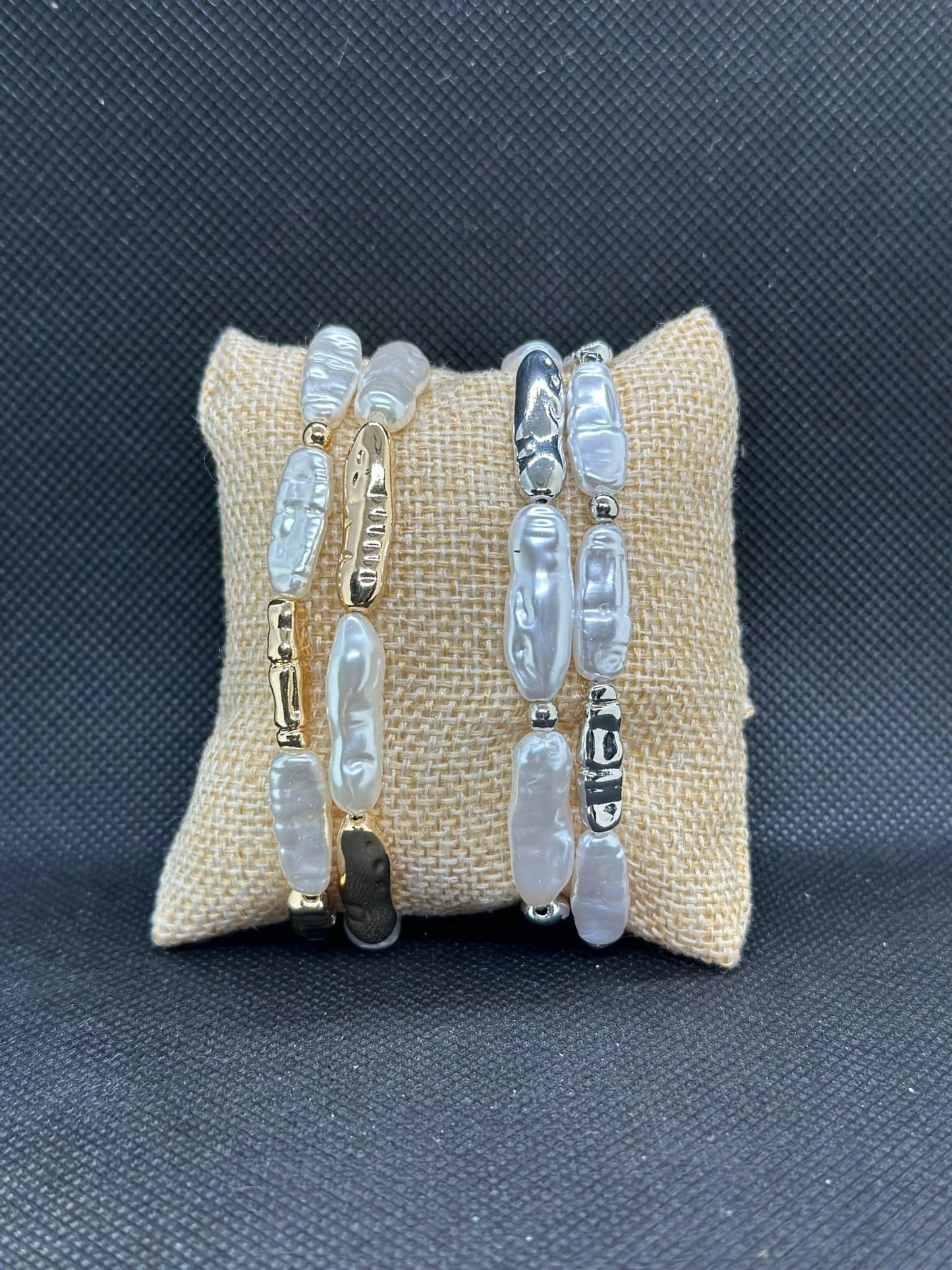 KK Pearl and Metal Bracelet