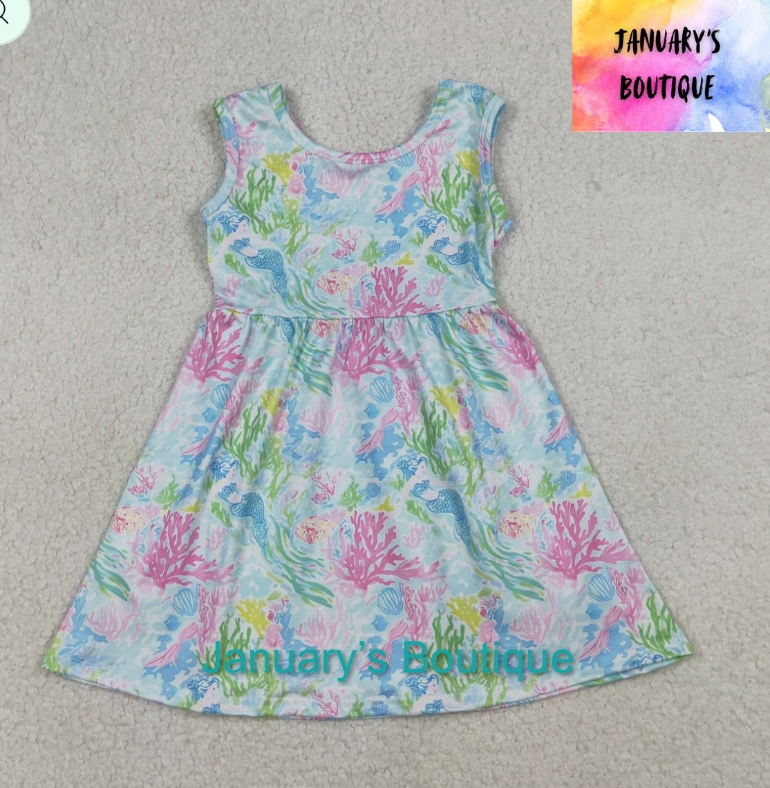 Girl’s Watercolor Dress