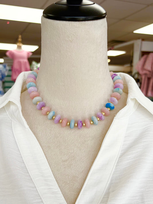 KK Cotton Candy Stone Necklace