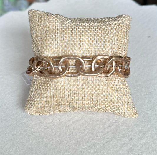 Stretchy Gold Chain Bracelet