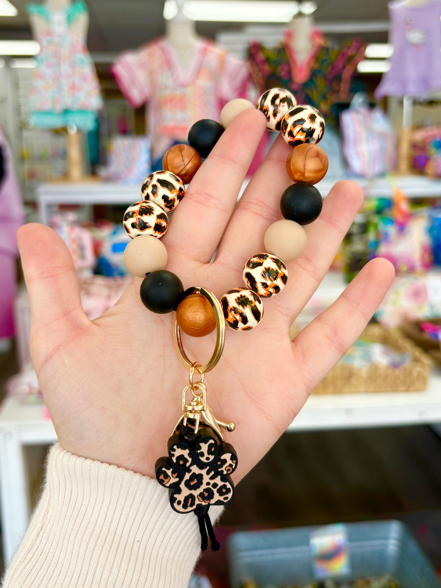 KK Leopard Paw Wristlet