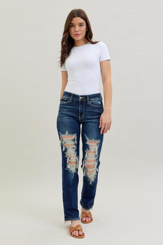 Women’s Judy Blue Midrise Destroyed Jeans