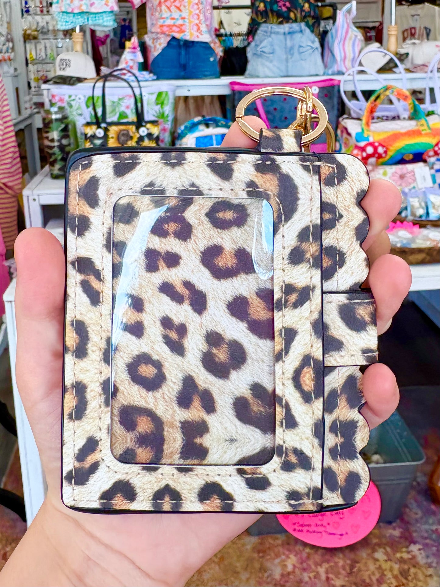 KK Leopard Wallet Wristlet