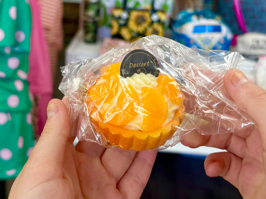 KK Orange Cupcake Squishy Keychain