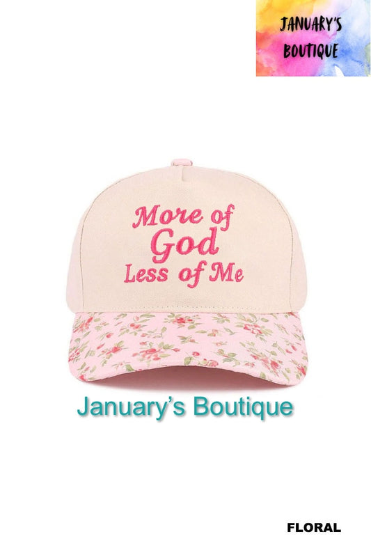 More Of God Floral Hat