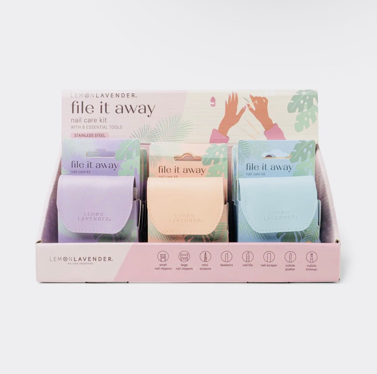 KK Lemon Lavender File It Away Nail Care Kit