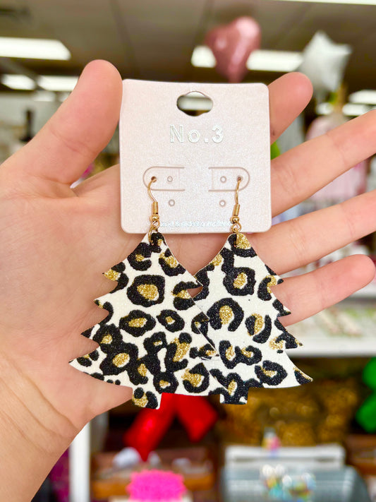 Leopard Tree Earrings