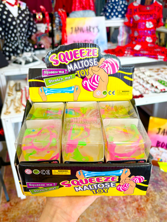 KK Sugar Paint Splatter Clear Cube