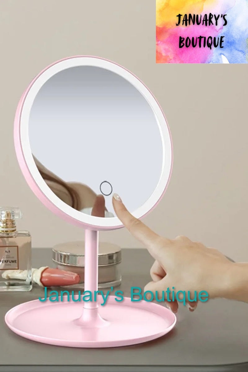 Magnifying LED Makeup Mirror