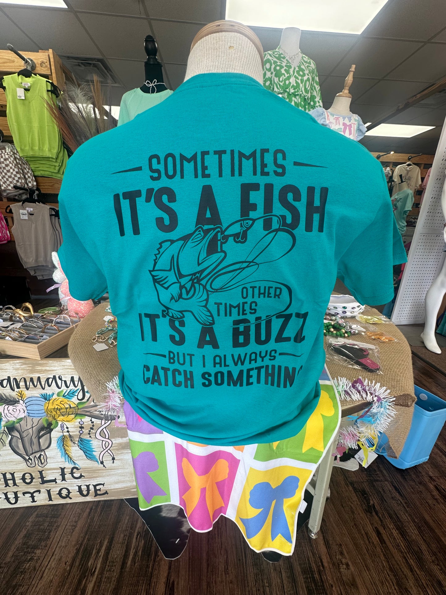 Men’s Sometimes It’s A Fish Graphic T-shirt
