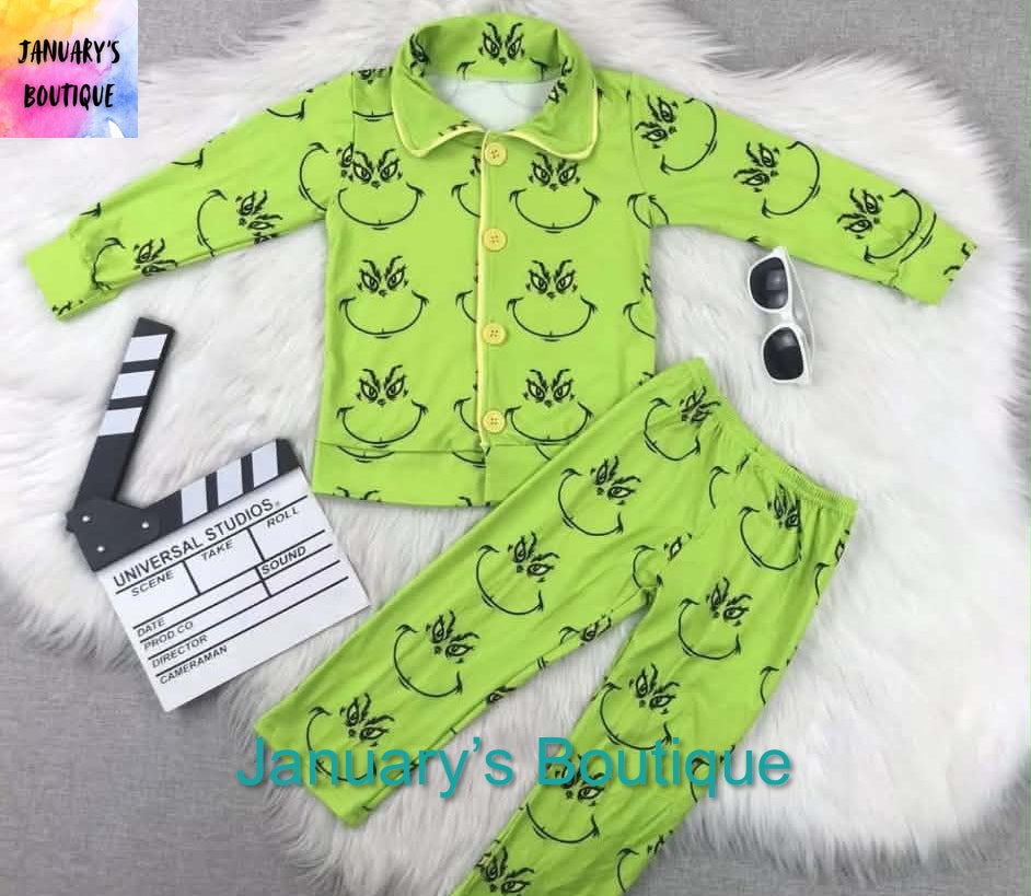 Unisex Grinch Pajamas