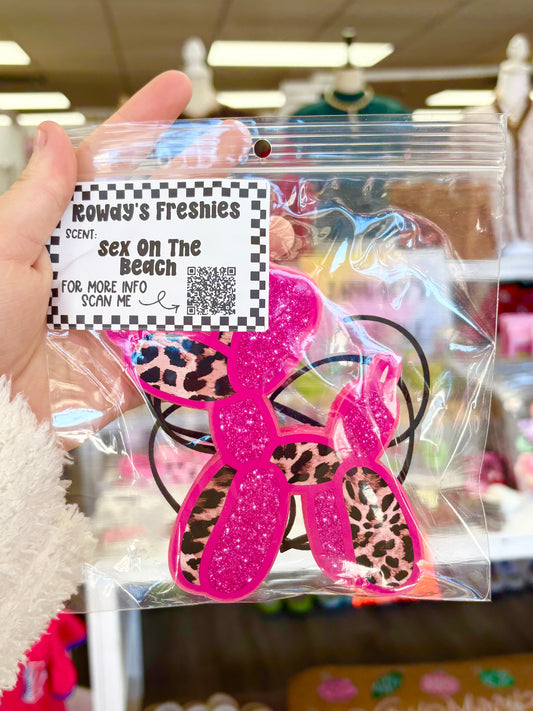 KK Leopard Balloon Dog Freshie