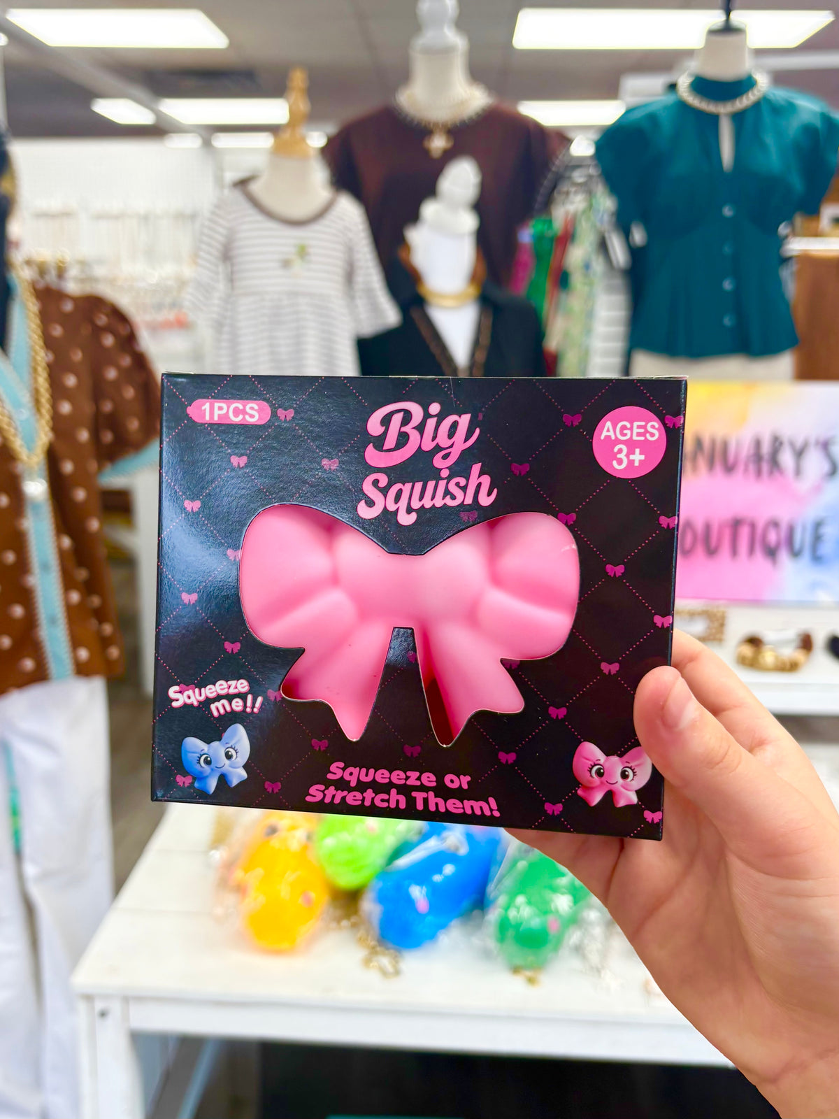 KK Jumbo Pink Bow Squishy