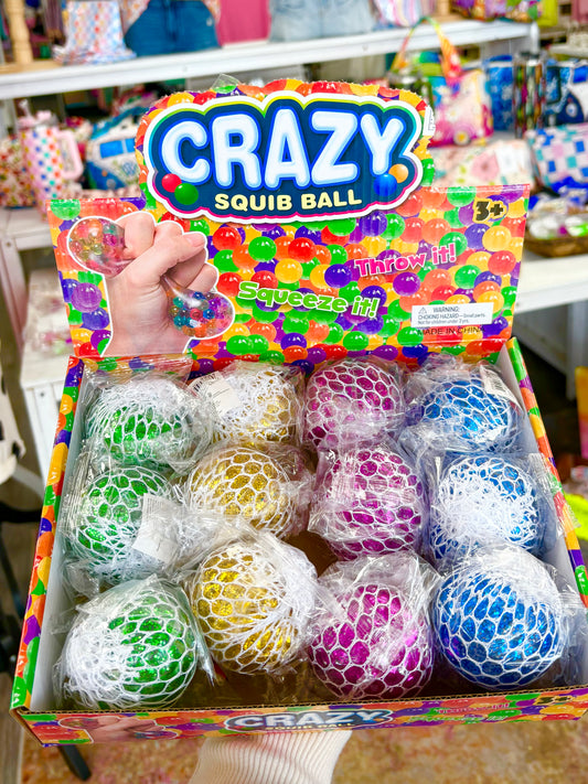 KK Glittery Mesh Squishy Ball