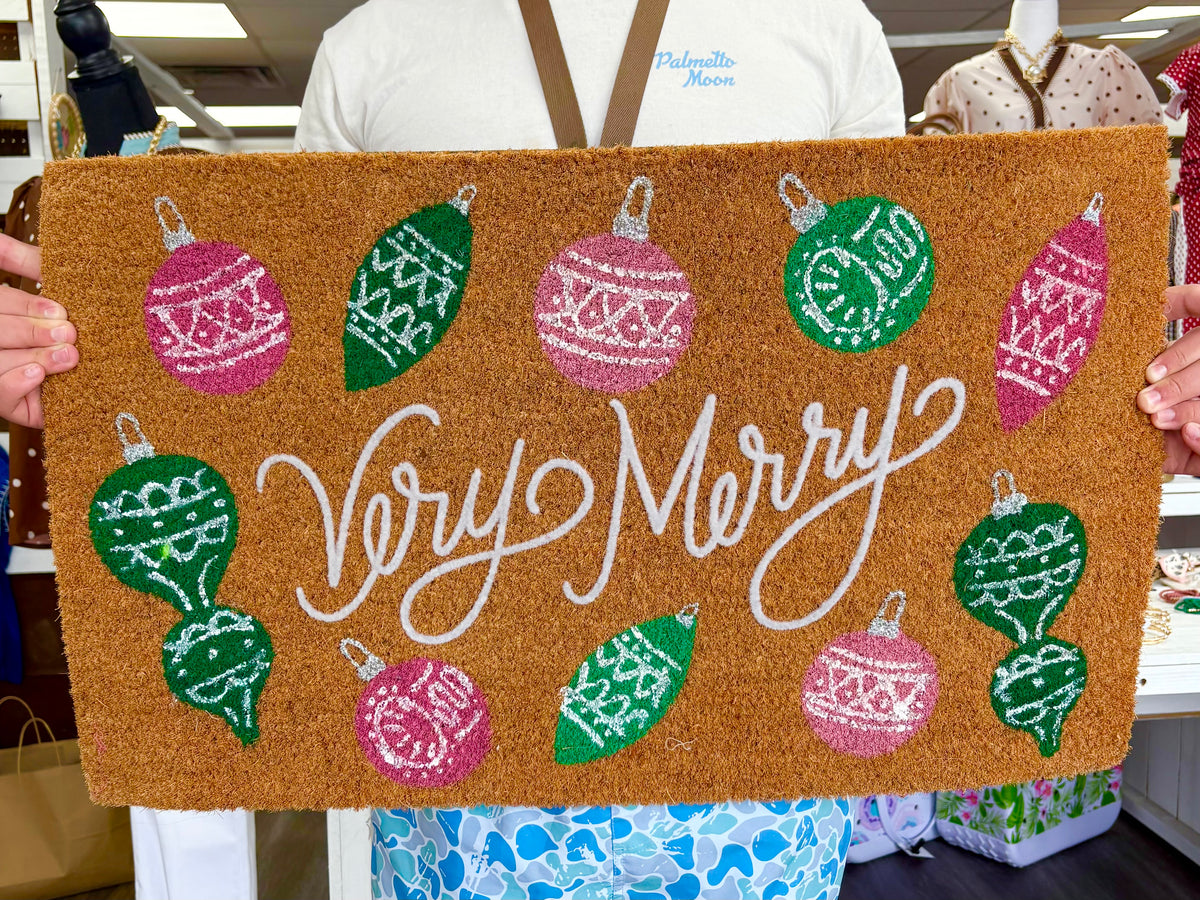 KK Mary Square 18 by 30 Very Merry Doormat