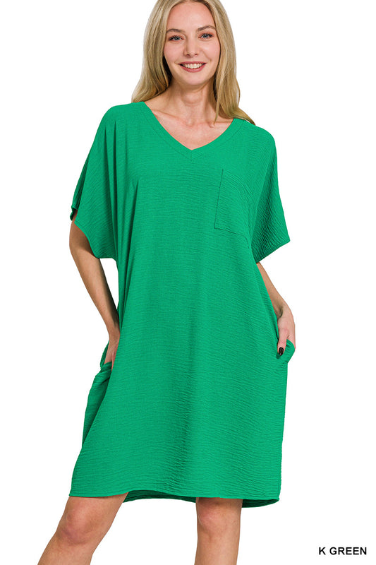 Women’s Kelly Green Airflow T-shirt Dress