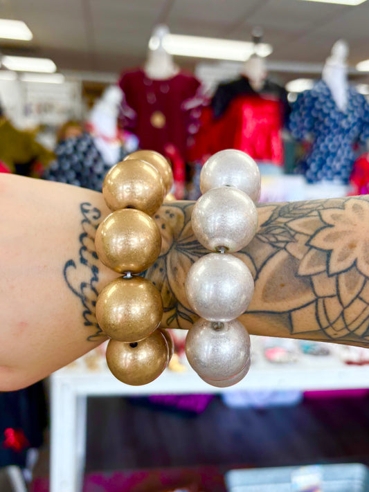 Bulky Matte Beaded Bracelet