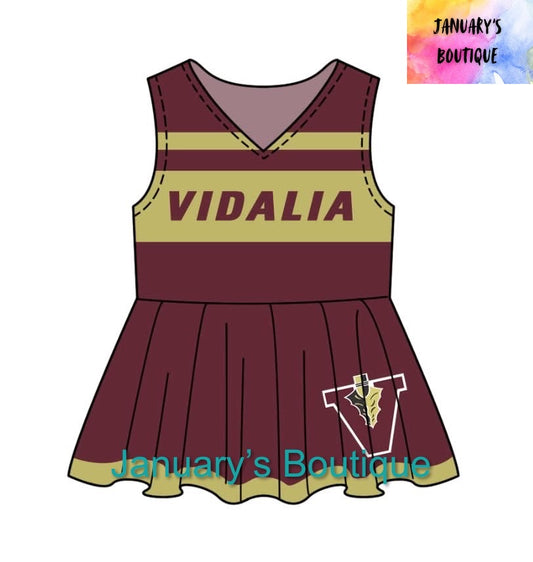 Girl’s Vidalia Indians Cheer Set