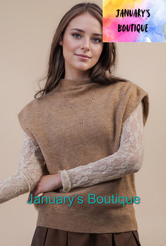 Women’s Mocha Sweater Vest