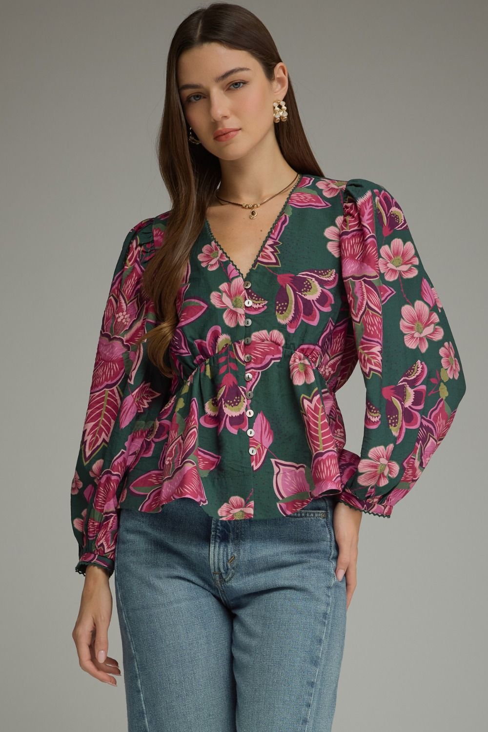Women’s Entro Floral Long Sleeve Top