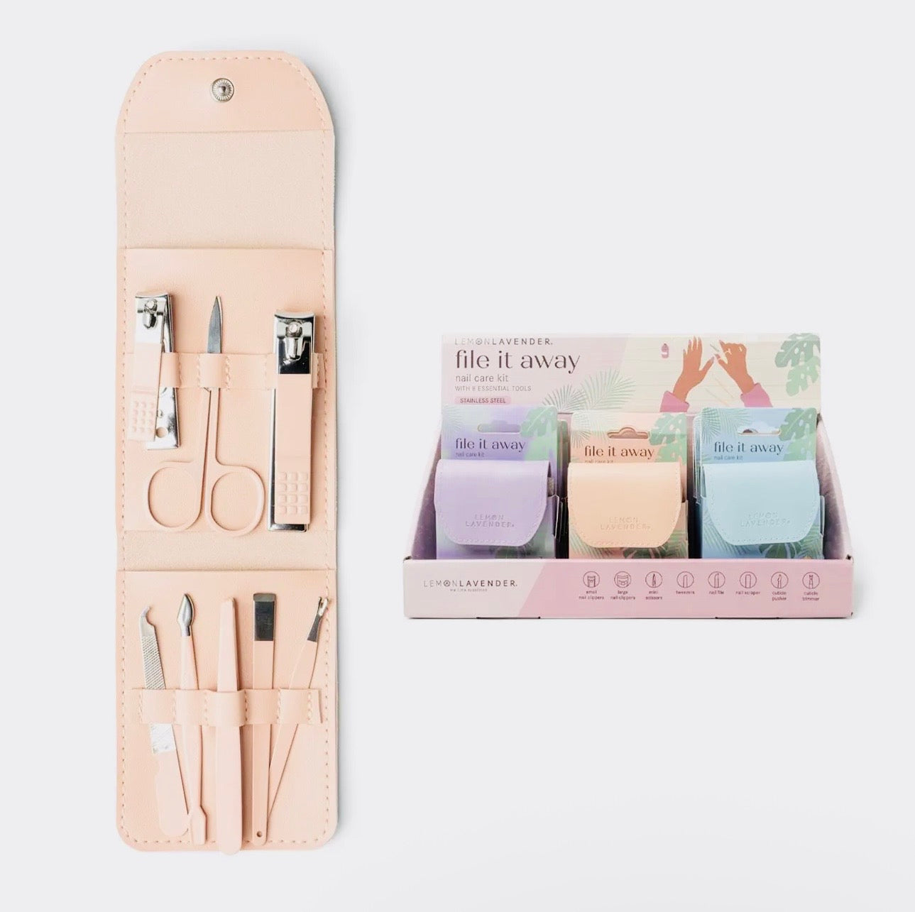 KK Lemon Lavender File It Away Nail Care Kit