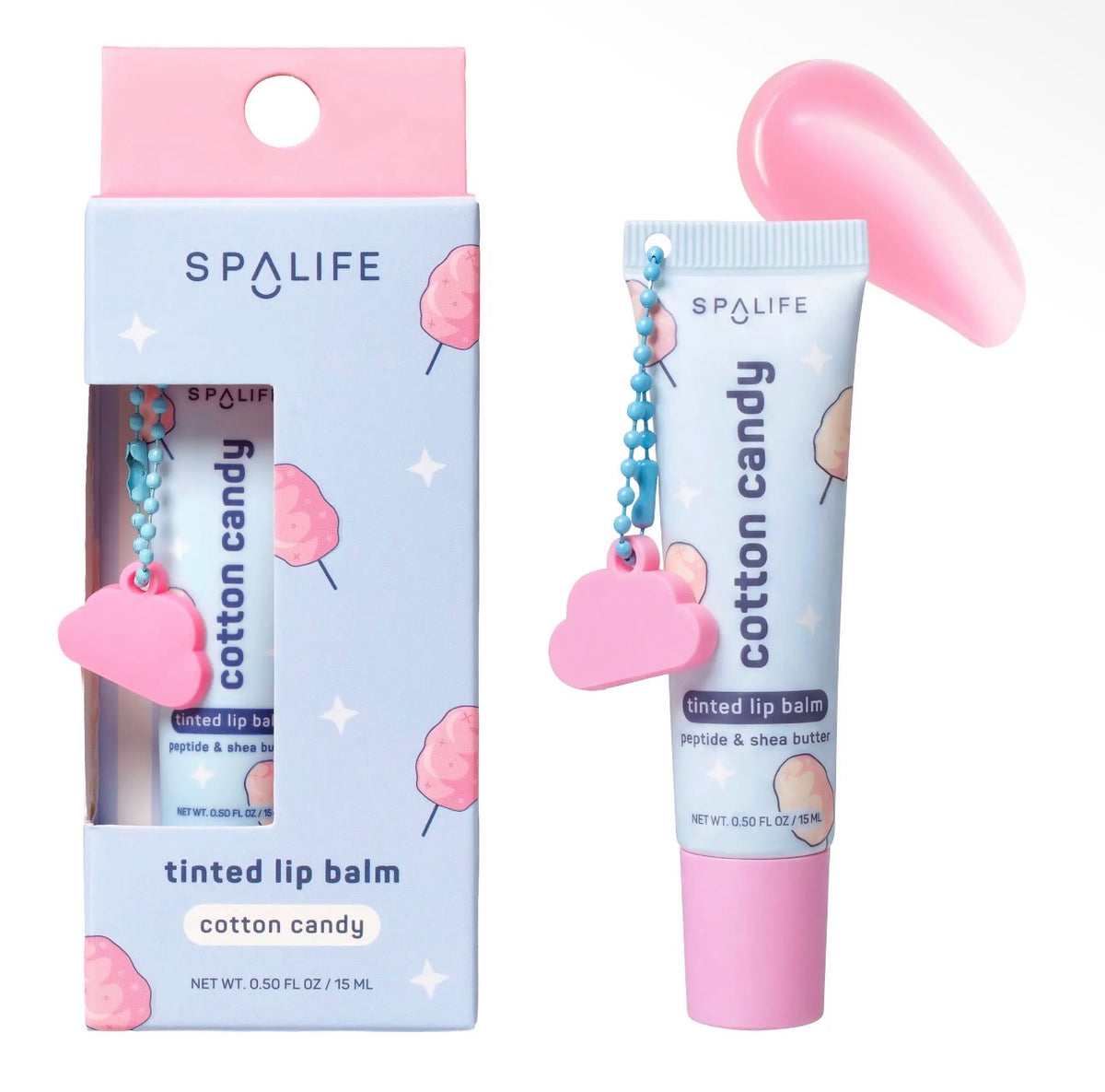 KK Cotton Candy Tinted Lip Balm (with Peptide &
Shea Butter)