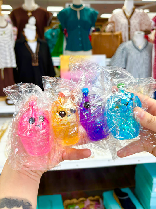 KK Sugar Glitter Boba Cup Squishy