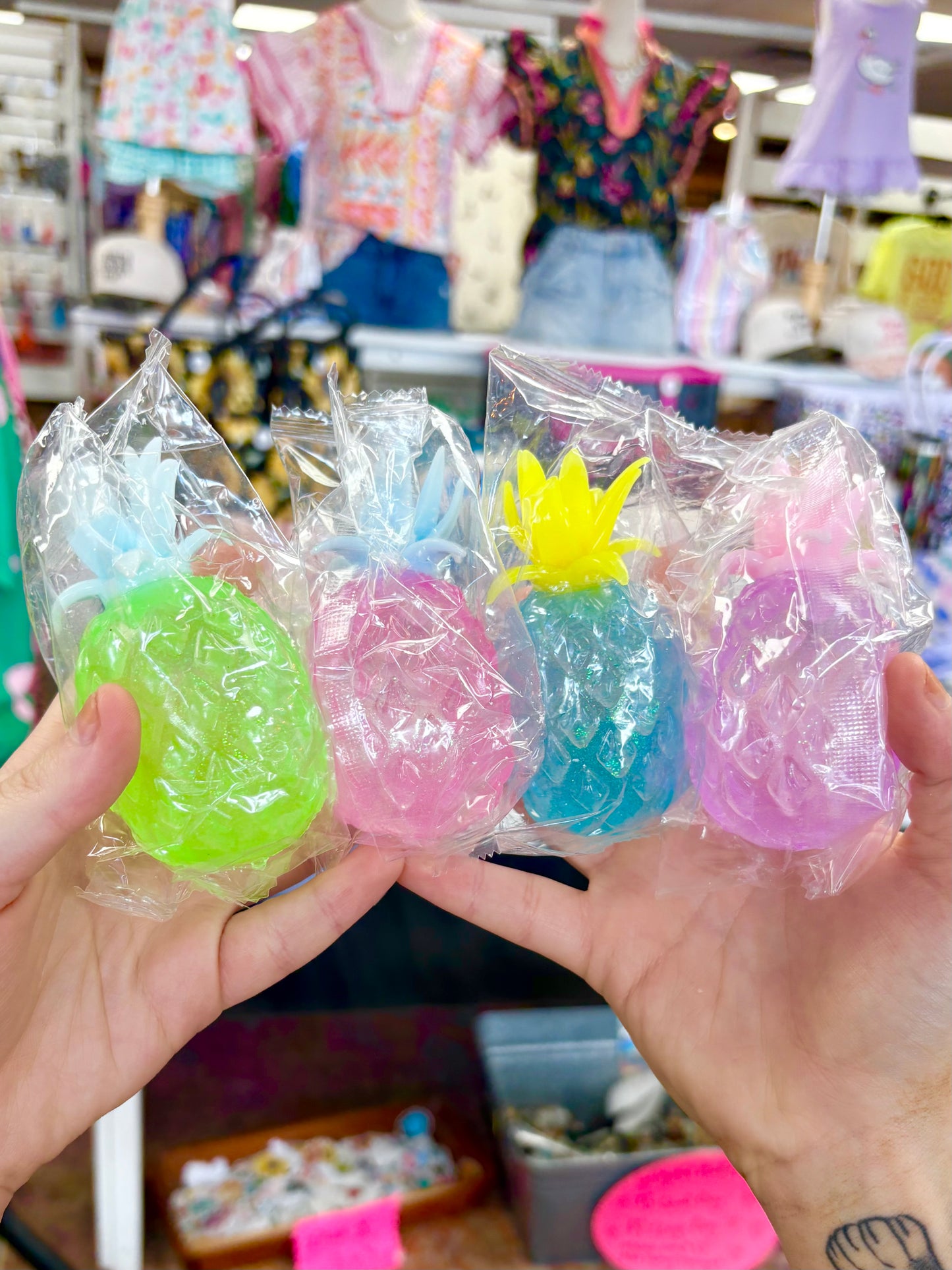 KK Liquid Filled Pineapple Squishy