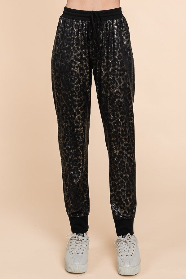 Women’s Animal Print Jogger Pants