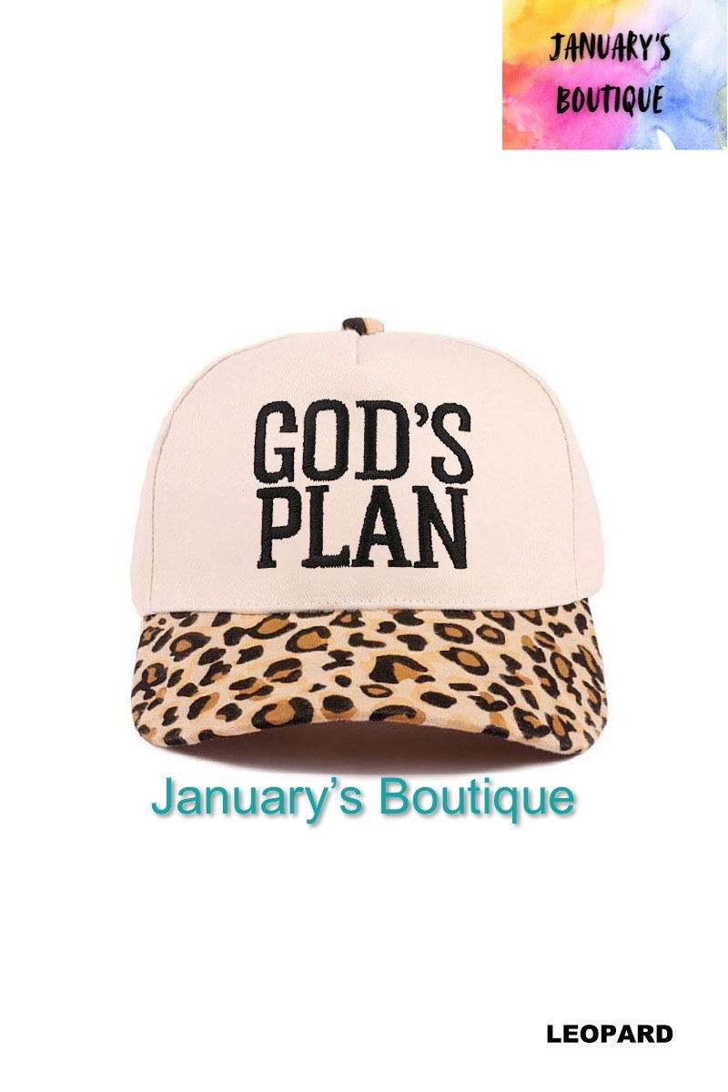 GOD’S PLAN Leopard Hat