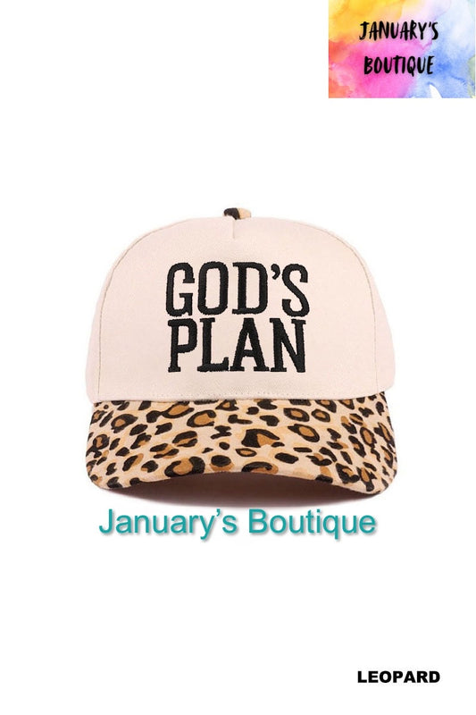 GOD’S PLAN Leopard Hat